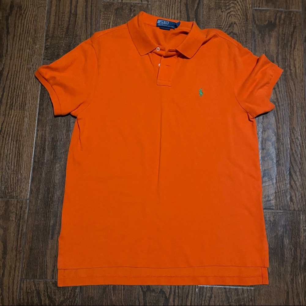 Polo by Ralph Lauren Men's Bright Orange Polo Shirt